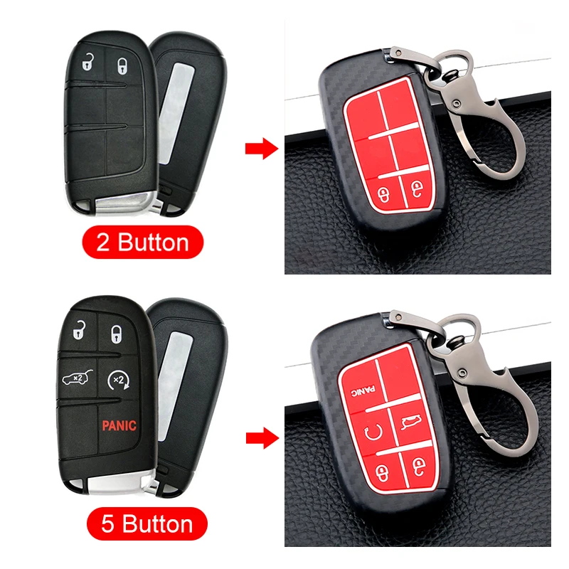 АБС Карбоновый защитный кожух для автомобильного пульта ДУ Jeep Grand Cherokee WK2 SRT Renegade Compass 2th Chrysler 200 300 300C on.