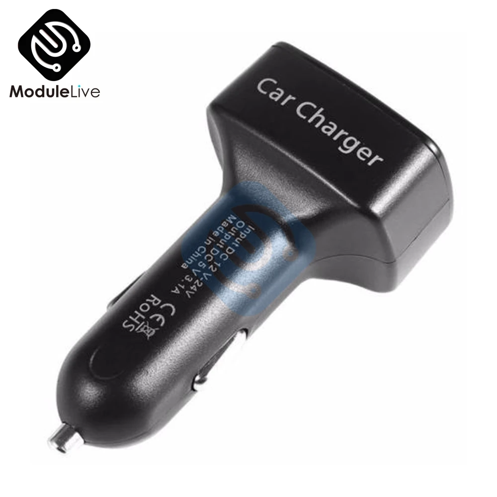 Цифровой вольтметр 4 в 1 светодиодный амперметр постоянного тока 5 В 3.1A термометр