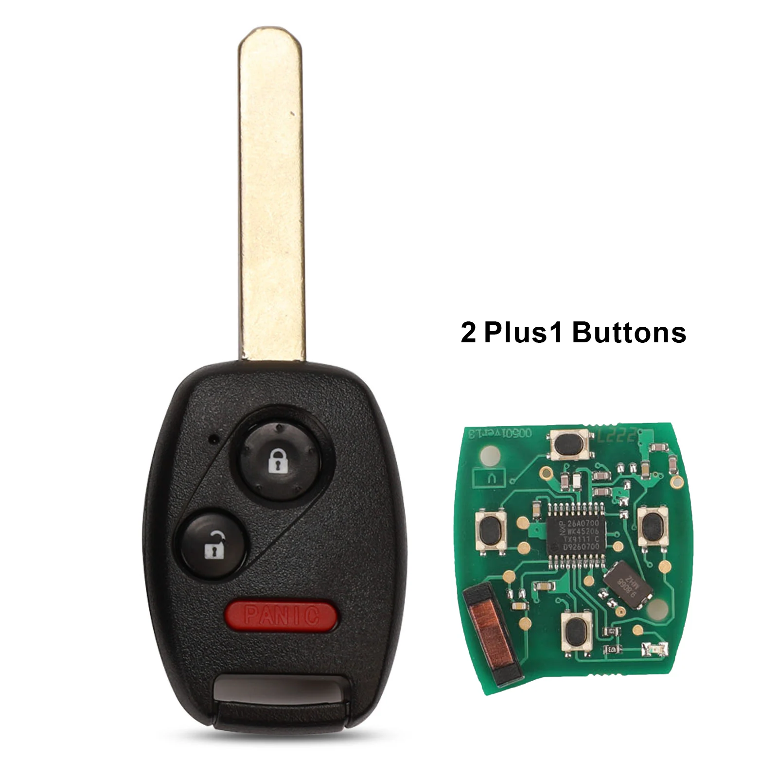 2 Plus1 buttons Пульт дистанционного управления jingyuqin для S0084-A 313,8 мгц для Honda CIVIC STREAM с чипом ID46(7961 - Цвет: 2 Plus1 buttons