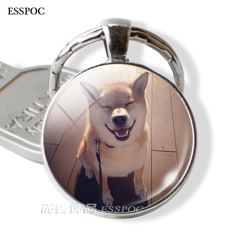 as show Keep Calm and Love Dog стеклянный кабошон для кулона брелок Кольца Брелоки бульдог хаски, Такса подарок для любимой собаки - Цвет: as show