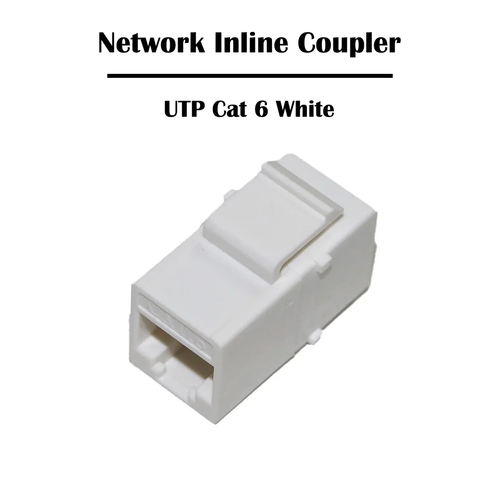 1/2/5 штук/лот UTP Cat 6 сетевой проходной белый/черный женский Keyston Jack RJ 45 Порты и