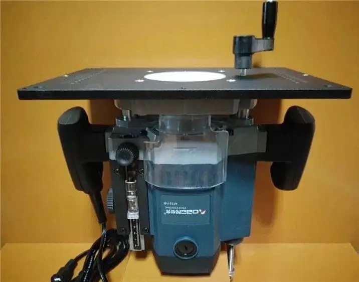 

Woodworking Lift Flip Engraving Machine Electric Wood Milling Trimming Machine Router Insert Plate For Woodworking Work Bench