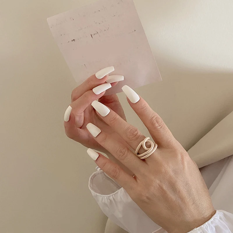 

1PC Ring Trendy Colorful Drop Glaze Geometric Rings Well-designed Irregular Openning Ring Exquisite For Women Party Jewelry