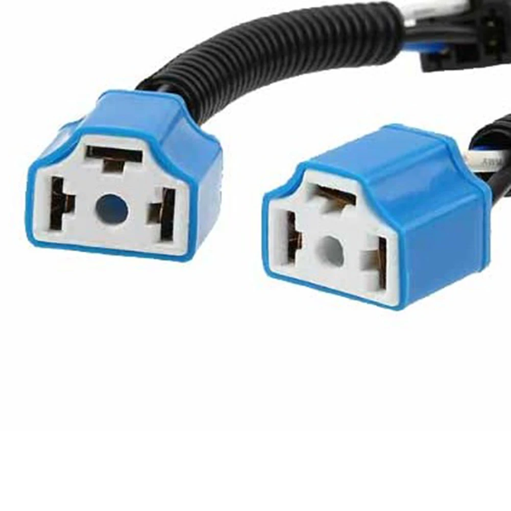 

For motorcycle H4 socket connector Blue+Black Plastic+Ceramic Heat resistance