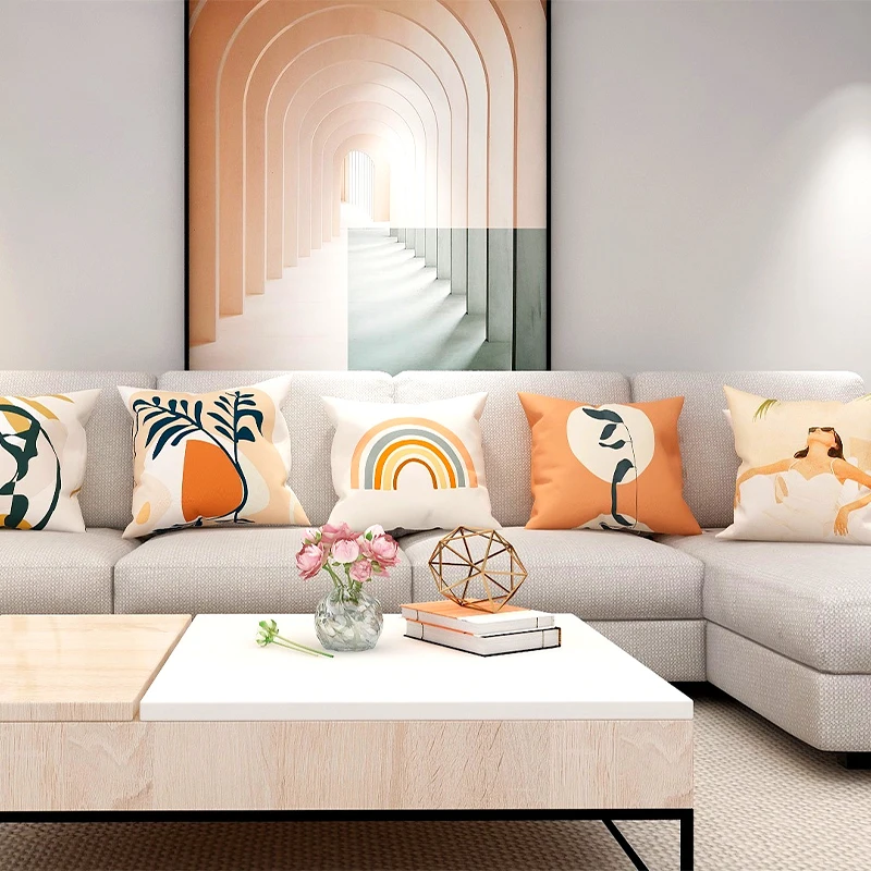 Бархатная наволочка в скандинавском стиле для подушки гостиной автомобиля 18x18