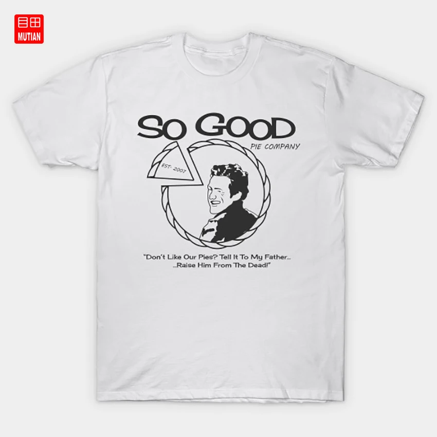 Очень хорошая компания Pie-черная текстовая футболка Джеймс Франко Гарри Осборн |