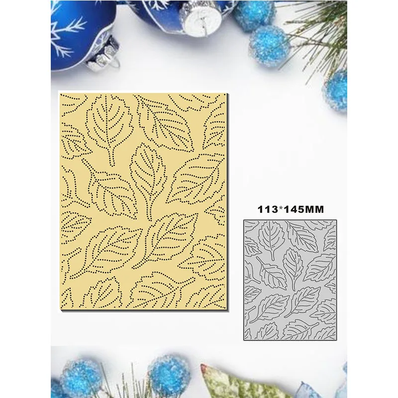 Новинка 2021 металлические Вырубные штампы с большими листьями в горошек для