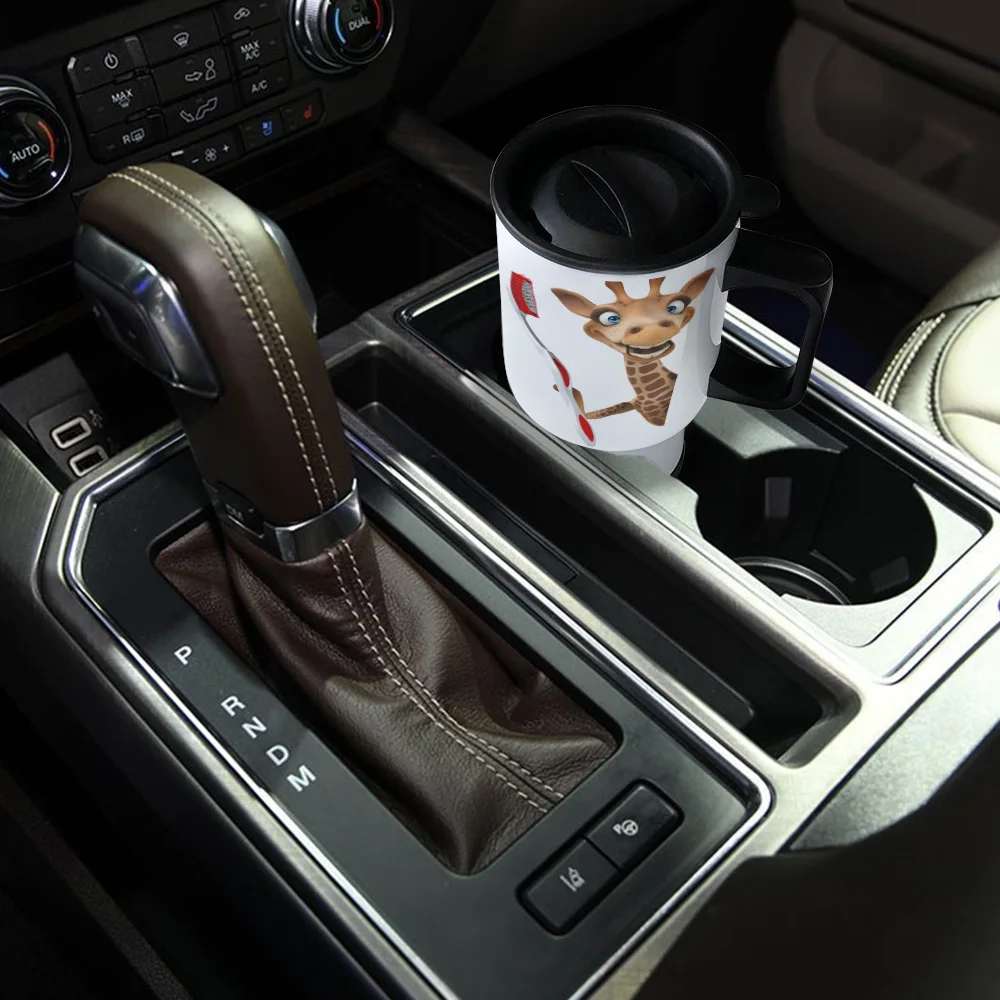 Giraffe Toothbrush Funny Cartoon Animal Travel Coffee Mug Spill Proof Best Mugs Tumblers White | Дом и сад