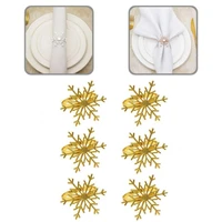 napkin clip eco friendly alloy christmas themed beautiful serviette holder circle napkin buckle serviette ring 6pcsset