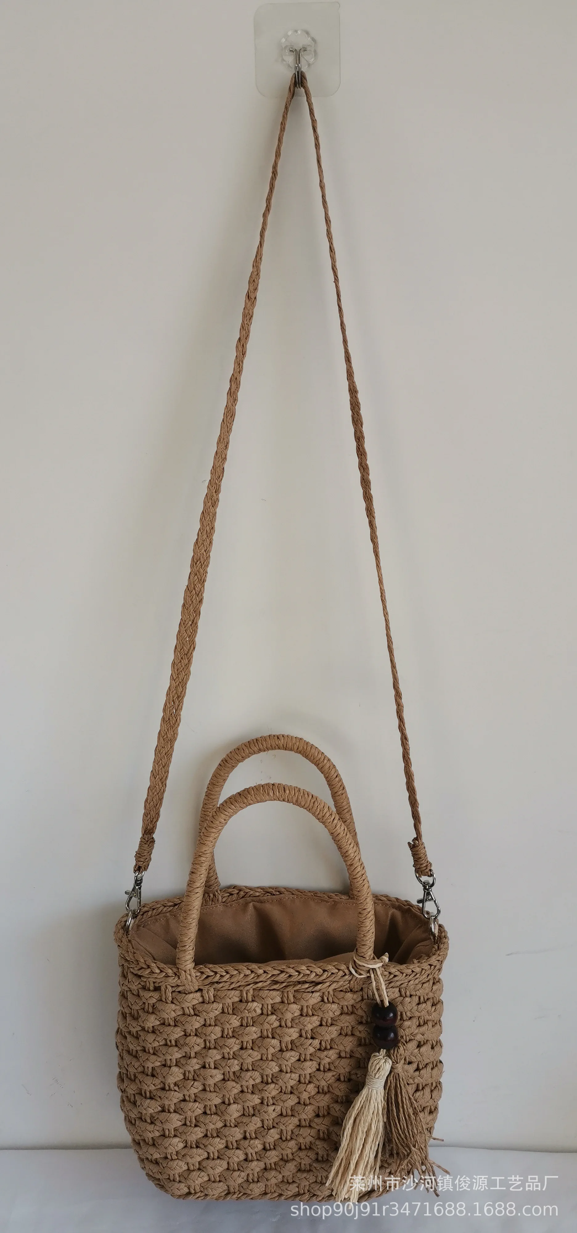 

Rattan Woven Square Women Straw Bags Tassel Women Shoulder Messenger Bag Knit Summer Beach Handbags Bohemia Top Handle Handbag