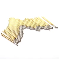 100 pcspack pl75 lm2 crown head spring test pin outer diameter 1 02mm length 33 35mm ict thimble is used to test circuit board