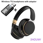 Беспроводные наушники для телевизора, Bluetooth 5,0, USB-адаптер, стереогарнитура, складные наушники-вкладыши для шлема с микрофоном для Samsung, Xiaomi, ТВ, ПК, музыки