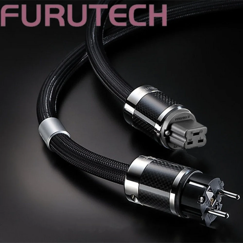 

FURUTECH Alpha PS-950-18 Alpha-OCC 20A inlet plug FI-52 (R) Conductor Carbon Fiber Flagship Fever Upgrade AC Power Cable