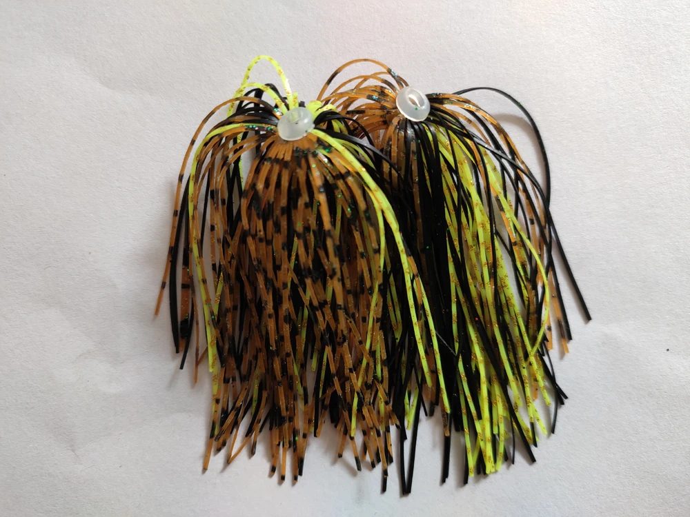 8 Пряди Ков 50 нитей Силиконовые юбки проволока Аксессуары для рыбалки Buzzbait SpinnerBait