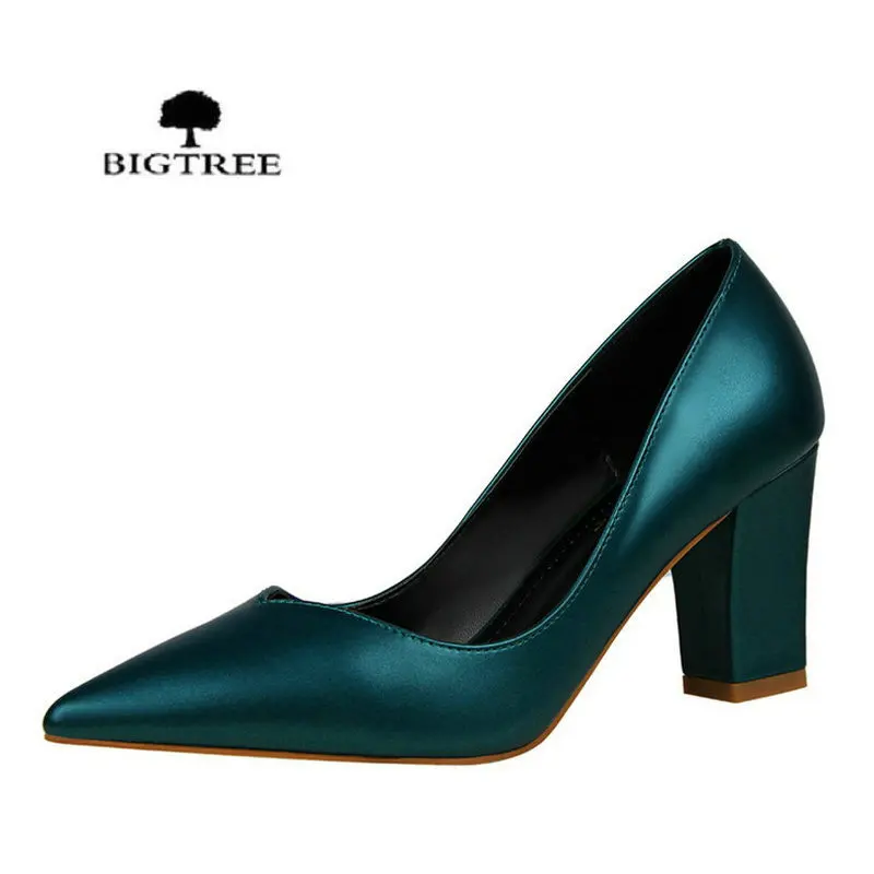 

2020 NEW Women Pumps Super Star Style Comfortable Square Heel Discount High Heels Woman Work Shoes schuhe frau