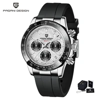 2021 new pagani design quartz watch men top brand automatic date watch silicone waterproof sports meter clock relogio masculino