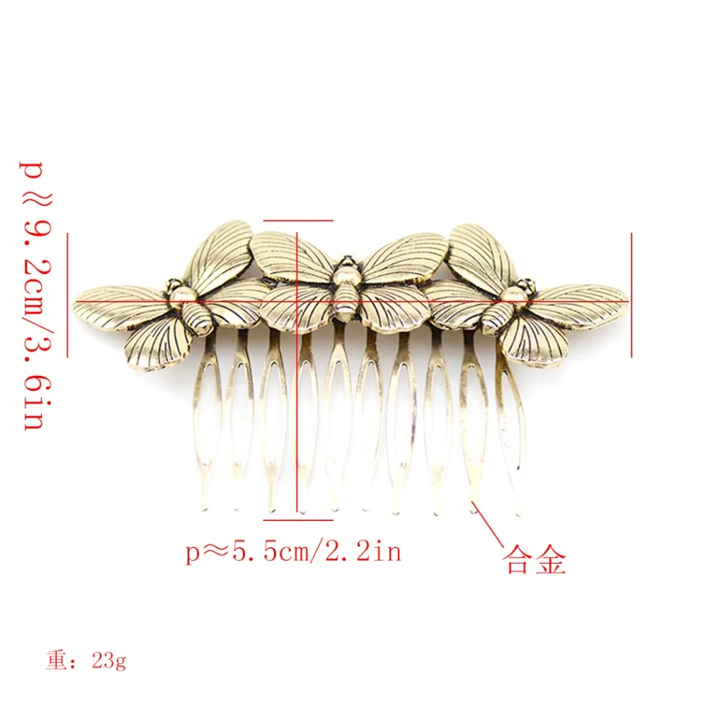 Классический чудесное королева декор в виде пчел из расчески для волос ювелирное