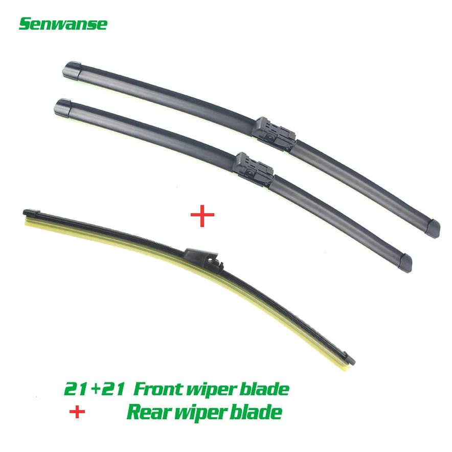 

Senwanse Front and Rear Wiper Blades For Skoda Roomster 2006 - 2013 Car Windshield Windscreen Wiper Blade 21"+21"+13"