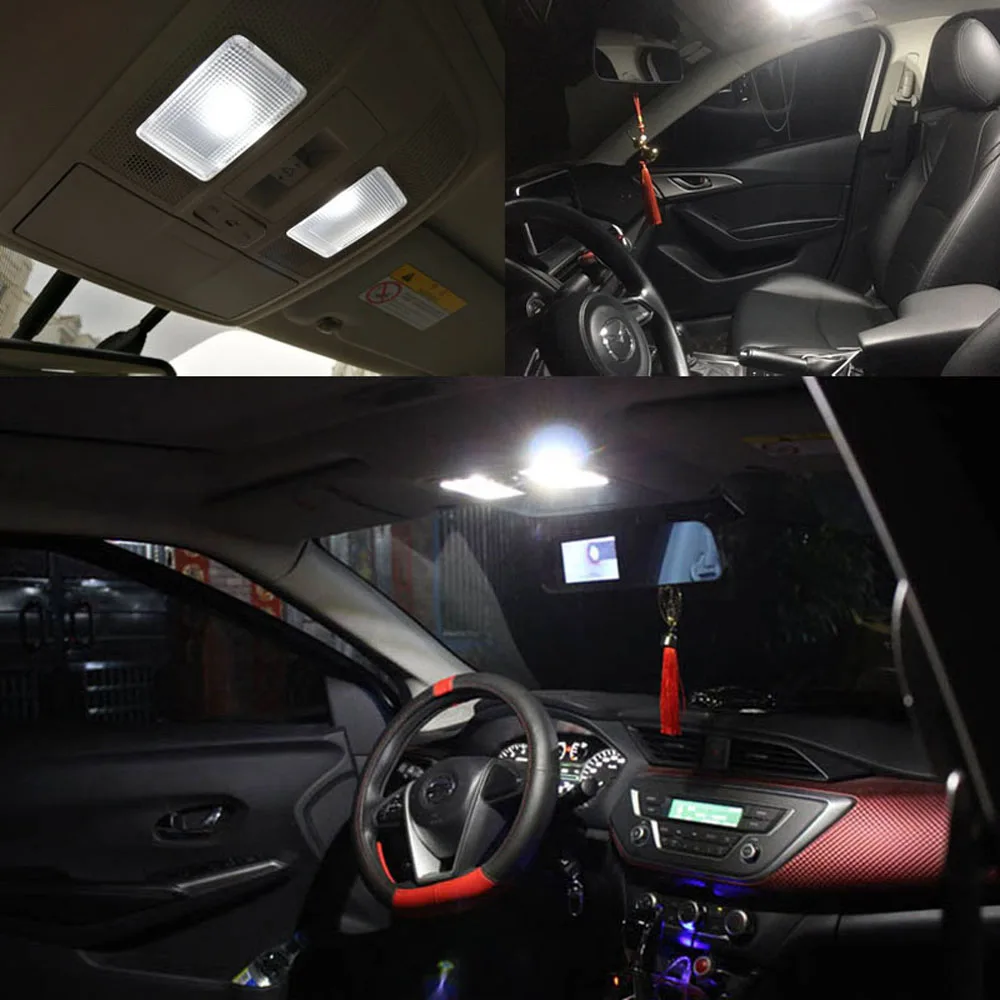 

2 Pcs LED Car Bulb Festoon C5W Number Plate Roof Dashboard Light Rear Box Lights Glove Box Light DC 12V White CanBus Ready