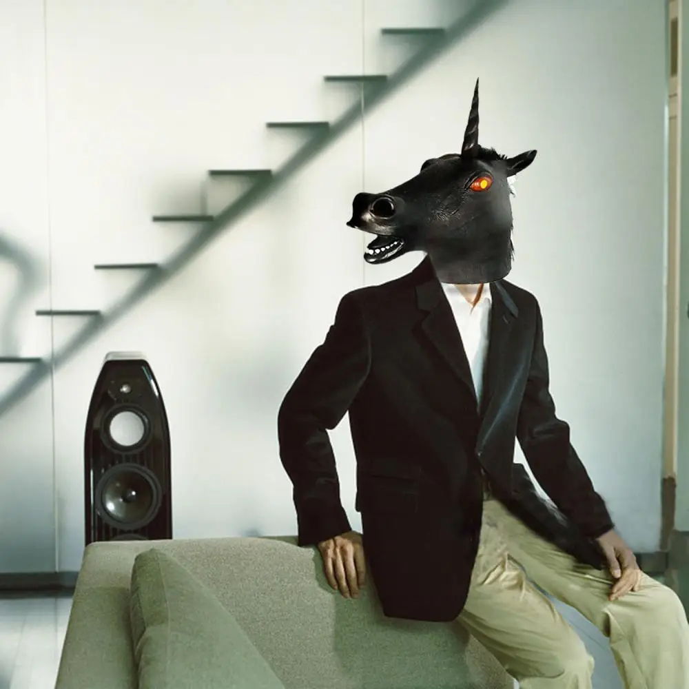 Волшебная Маска единорога Cosmask Новинка костюм на Хэллоуин для вечерние Единорог