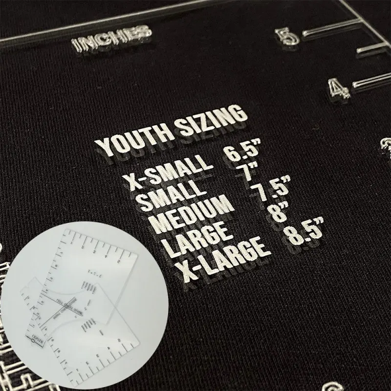 

T-Shirt Ruler Guide Vinyl T-Shirt Ruler Guide Sublimation Designs On T Shirt Vinyl Rulers Guide Size Chart T-Shirts Ruler