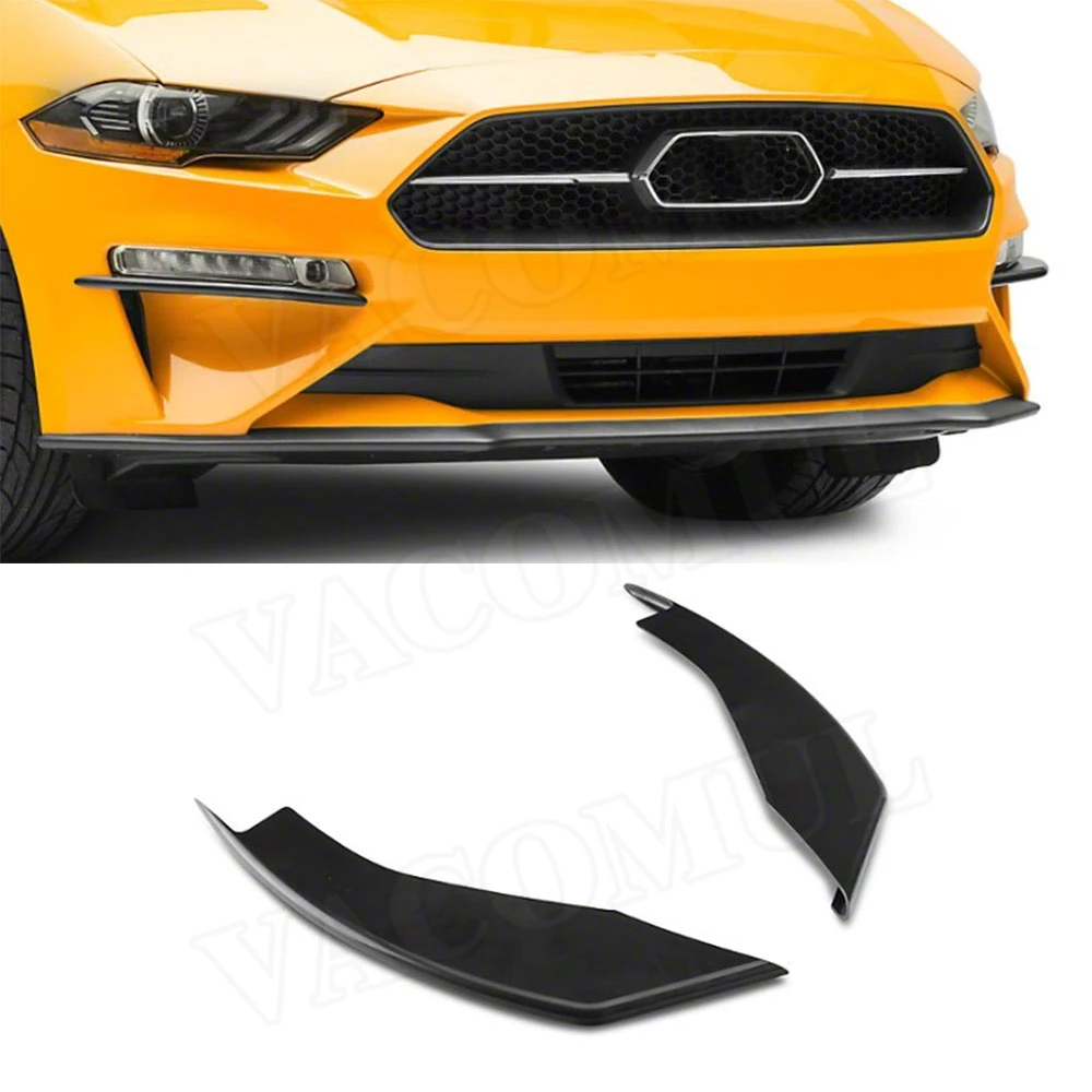 

Передние противотуманные фары для Ford Coupe Mustang, 2 двери, 2018 - 2020 дюйма, плавники, разветвители, отделка, плавники, крышка MP Style