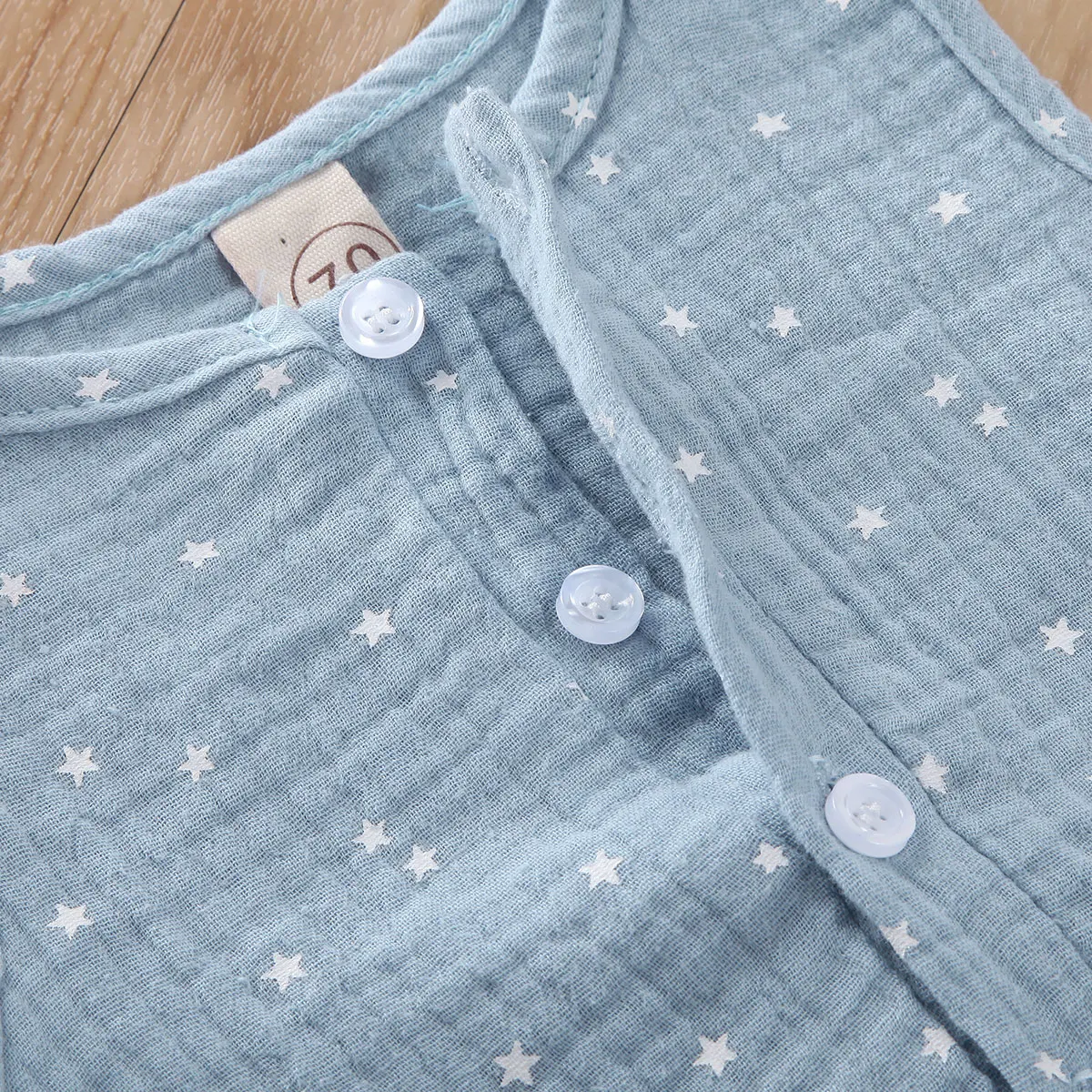 

Summer Newborn Infant Baby Girls Boys Bodysuits Clothes Sleeveless Button Print Jumpsuit Bodysuit Outfit 0-12M