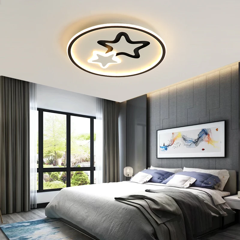 Круглая светодиодная Люстра для спальни детская комната luces Led decoracion металл +