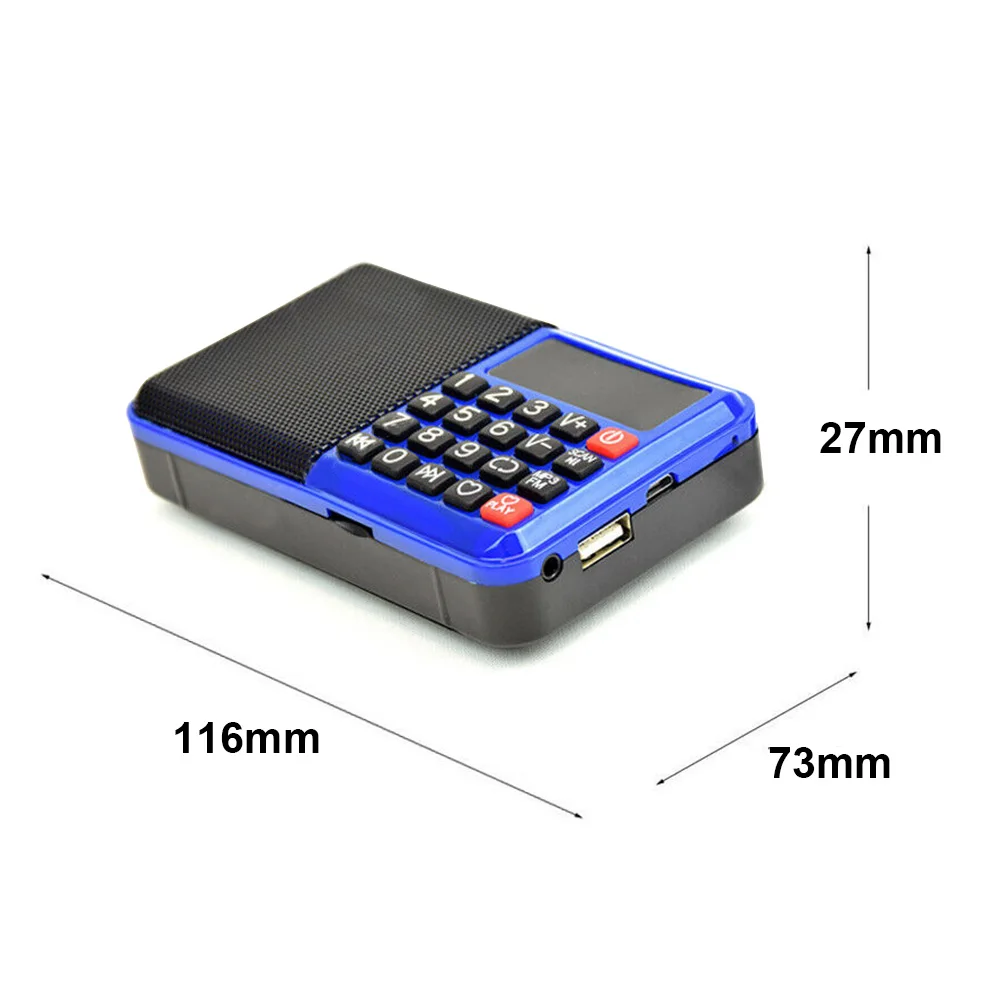 Elder Easy Operation MP3 Player Digital Button Portable FM Radio TF Card Multifunctional Home Music Boombox Wireless | Электроника