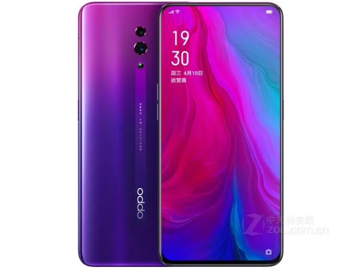 OPPO Reno Global rom 6,4 дюймов Qualcomm710 Поддержка NFC 2340*1080 Восьмиядерный 3 камеры 48MP+ 5MP 3765mAh сканер отпечатков пальцев