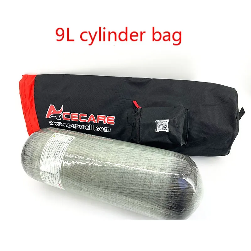 Verkauf AC109005 Scuba Pcp Tasche Aluminium Sauerstoff Tank Pcp Luftgewehr 9L 4500Psi Carbon Faser Tank Unterwasser Gun Harpune Speerfischen