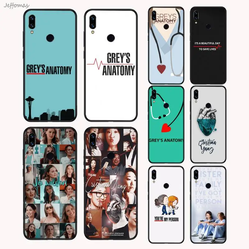 

American TV Greys Anatomy Phone Case For Xiaomi Redmi Note 4 4x 5 6 7 8 pro S2 PLUS 6A PRO Cover Funda Shell Coque