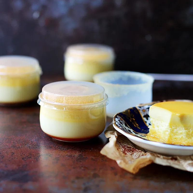 Высококачественные прозрачные u-образные пластиковые чашки для выпечки желе 140