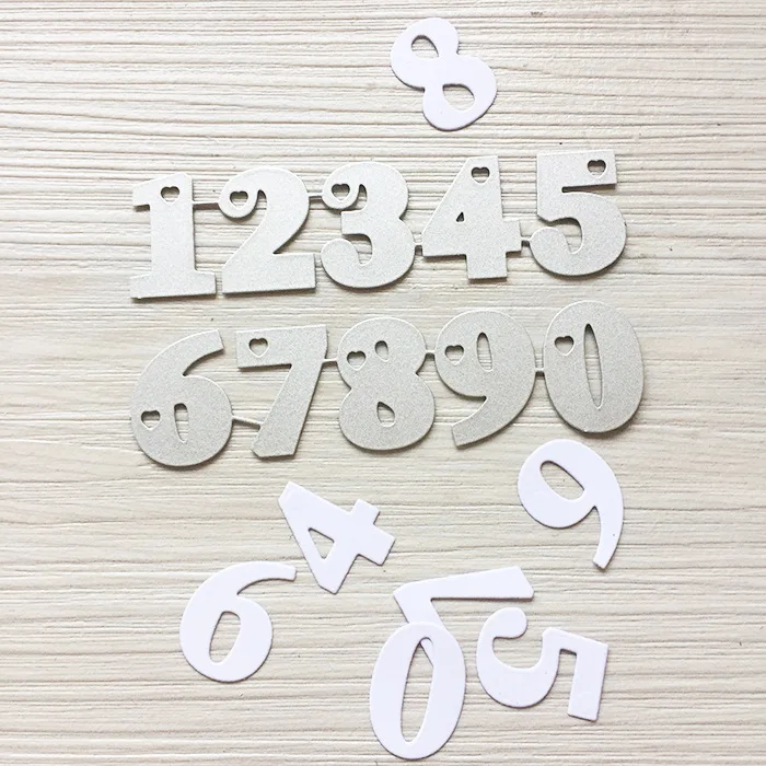 

0-9 Number Metal Cutting Dies Stencil DIY Embossing Card Craft Dies Scrapbooking