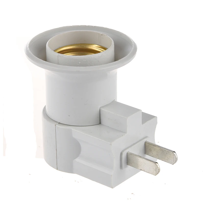 Штепсельная вилка США к E27 светодиодный светильник лампа адаптер гнездо