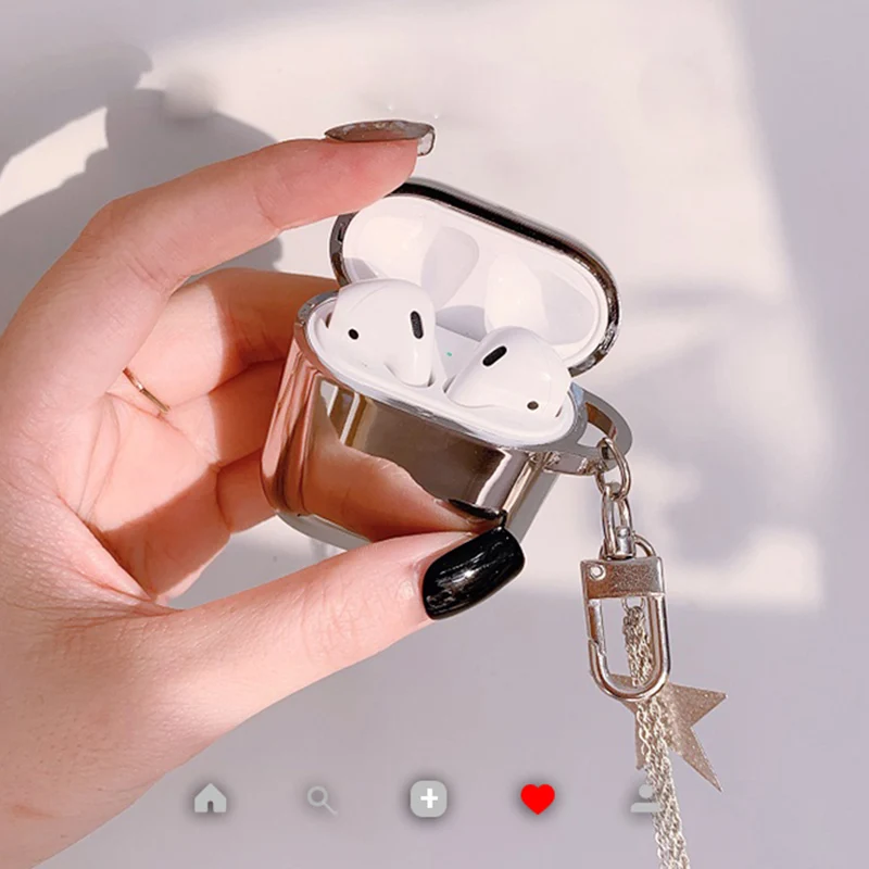 Роскошный пятиконечный Звездный брелок для Apple AirPods покрытие силиконовый наушник чехол милый Bluetooth гарнитура коробка Защитная крышка
