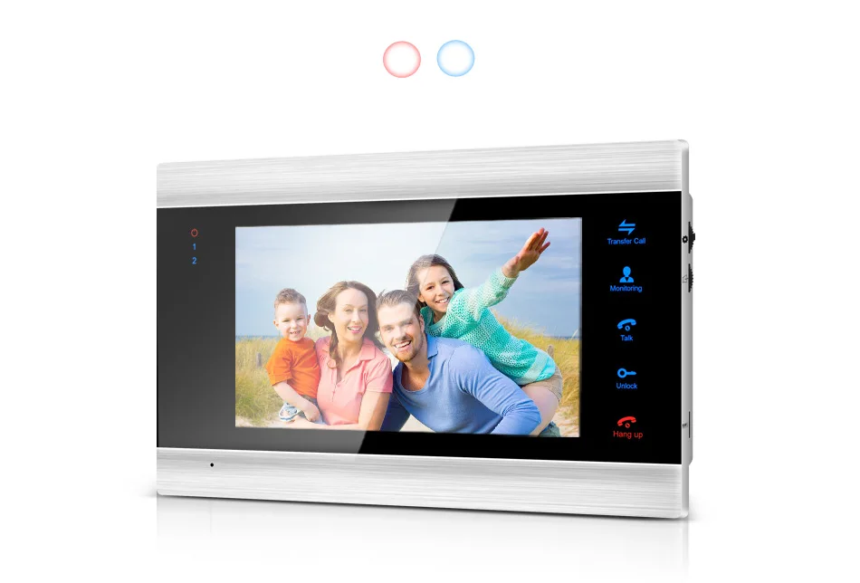 JeaTone 7 дюймов видео дверной звонок монитор домофон с 1200TVL наружная камера IP65 домофон система Поддержка Камера видеонаблюдения