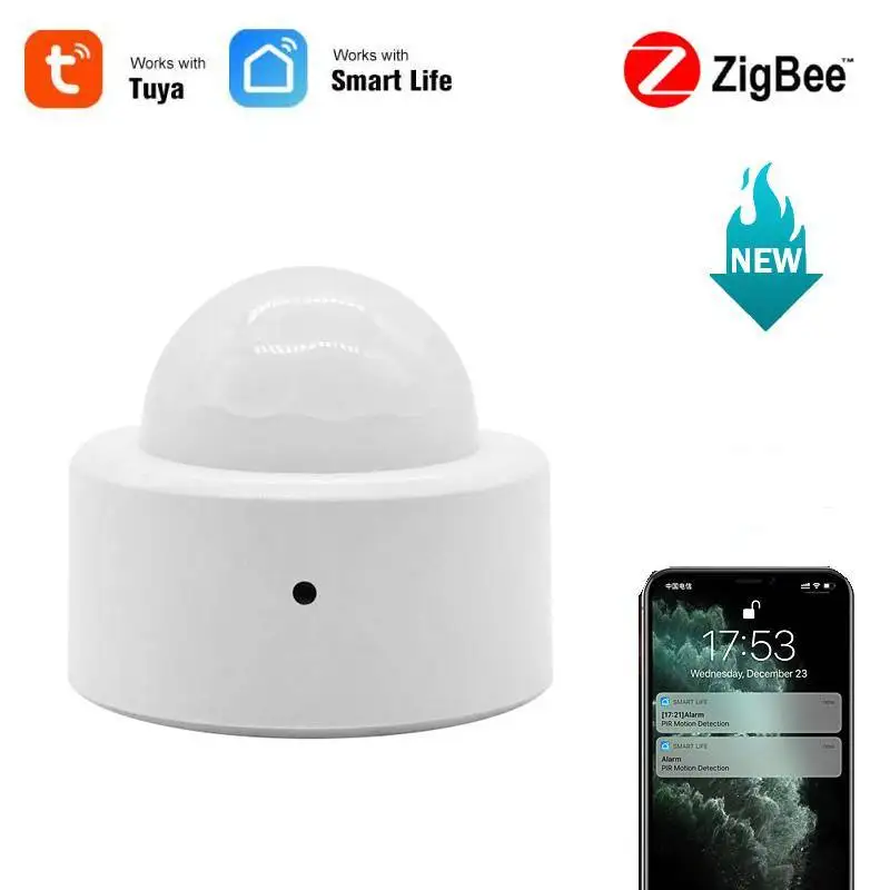 

Tuya Zigbee Smart PIR Motion Sensor Human Body Sensor Detector Smart Home Alarm System Smart PIR Motion Sensor Tuya Smart Life