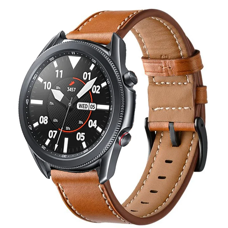 

22mm 20mm Leather Milanese Bands For Samsung Galaxy Watch 3 45mm 46mm 42mm Active 2 Gear S3 Strap For Huawei Watch GT 2/2e 46