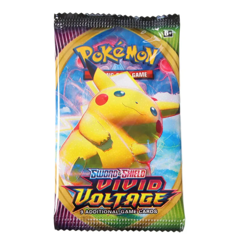 Случайный 9 дюймов блестящие карты Pokemon TCG: щит меча яркий усилитель напряжения