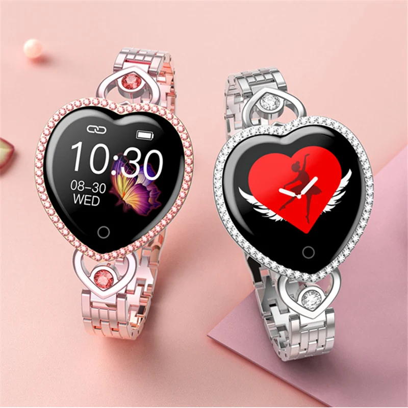 

Luxury Fashion Women Smart Watch Wristband Fitness Bracelet T52S smartwatch Clock Heart Rate Tracker Monitor Smart Band For Xiao
