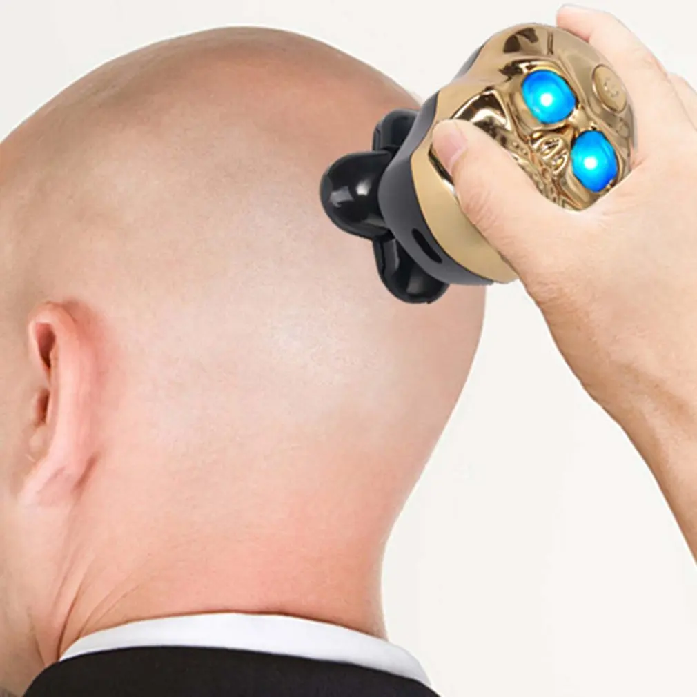 

Six In One Multi Function Razor Bald Hair Clipper Shaver Skull Shaped Haircut Tool USB Haircut Machine