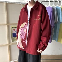 oversized print jackets for men 2021 japan style mens harajuku streetwear windbreaker male casual hip hop bomber jacket korean