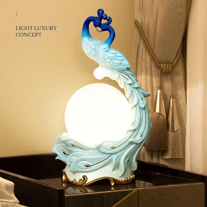 

Креативная настольная лампа в эстетике животных, винтажная прикроватная лампа из смолы для спальни, декоративный кофейный столик, ночнушка...