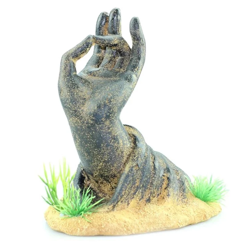 

Fish Tank Decorations Buddha Hand Statue Aquarium Ornaments