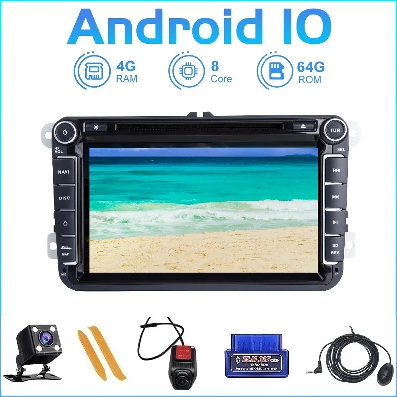 DVD GPS сенсорный экран ZLTOOPAI медиа для VW/Volkswagen/Golf/Polo/Tiguan мультимедийный плеер +