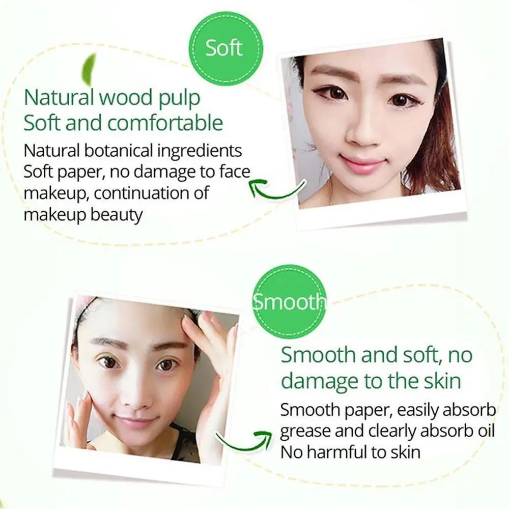 100 шт. принадлежности для макияжа поглощающая масло бумага контроль за маслом