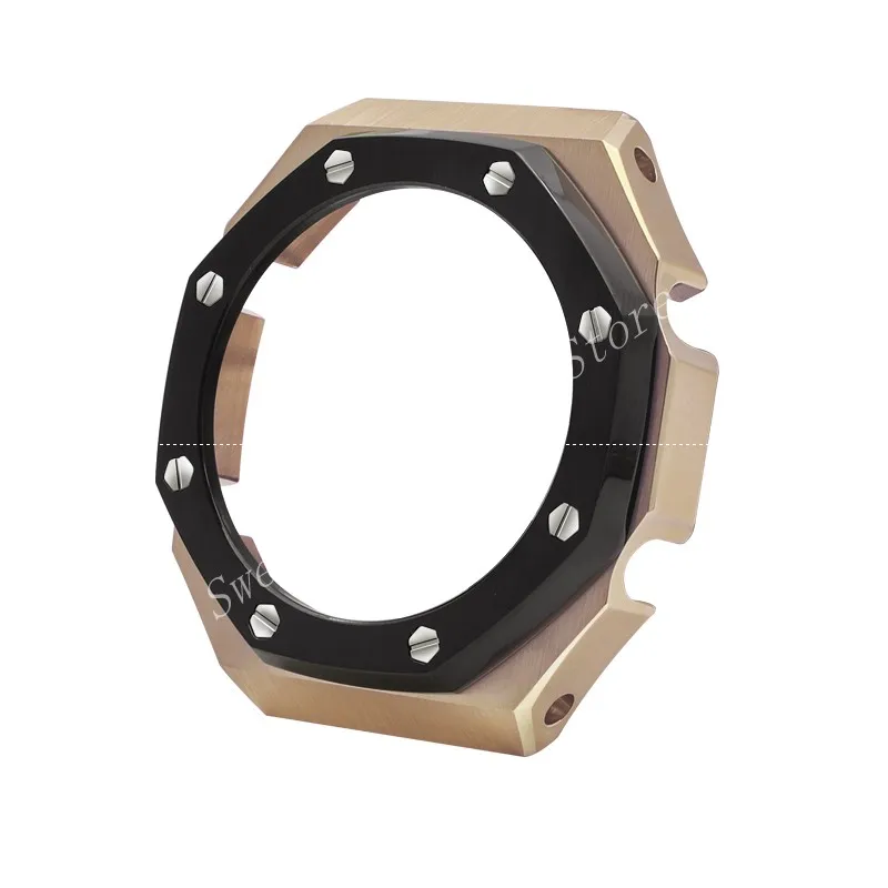 

GA2100 Case 316 Stainless Steel Metal Case Watch Accessories Bezel with Tools Wholesale Free Shipping