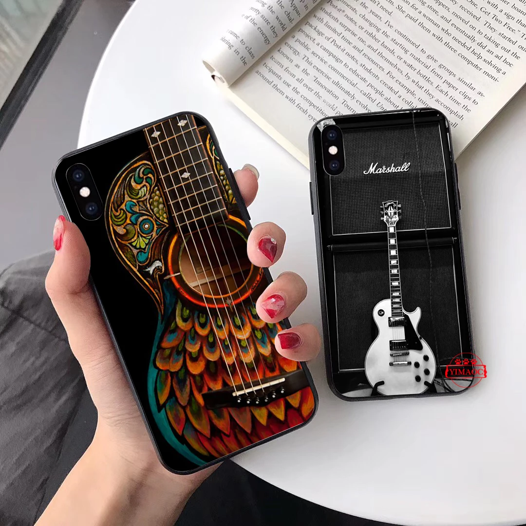 guitar amp marshall Customer Silicone Soft Case for iPhone 5 5S 6 6S 7 8 11 Pro Plus X XR XS Max |