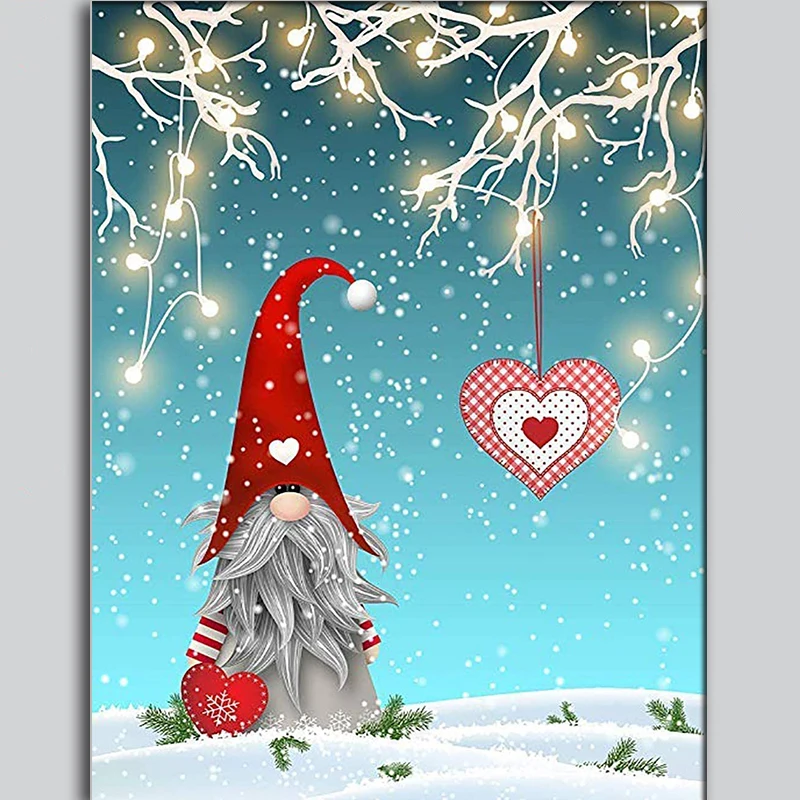 

5D DIY Christmas Diamond Painting Kits Full Drill Crystal Embroidery Painting for Adults Kids Diamond Arts Craft Decor Gift